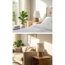 Cocoon - Hasır Desenli Modern Abajur