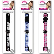 Storozde Pawise Kılçık Desenli Kedi Boyun Tasması