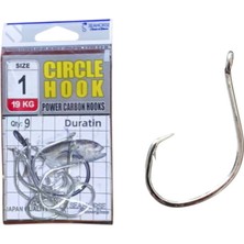 Sea Horse Circle Power Carbon Hooks Oty:9 No:1