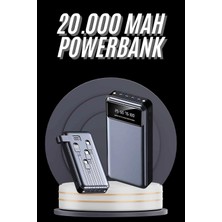 Indispensablely Hızlı Şarj Özellikli 20.000 Mah Dijital Göstergeli USB Girişli Android ve Ios Uyumlu