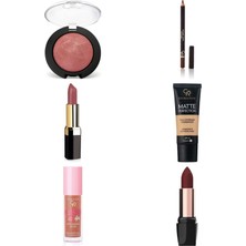 Golden Rose Baked Blush On No: 08 - Işıltılı Allık... +5 Parça Kozmetik Seti