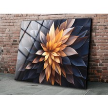 Beta Moda Hub Soyut Tablo , Temperli Cam Üzeri Baskı , Çiçek Desen Duvar Dekoru , Yüksek Kalite , Asılmaya Hazır