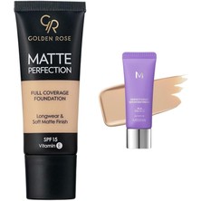 Golden Rose Matte Perfection Foundation No:natural 4... +1 Parça Kozmetik Seti