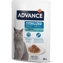 Storozde Advance Cat Sterilized Codfish Wet Pouch 85 gr x 6 Adet