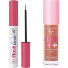 Golden Rose Flash Liner Colered Eyeliner NO:105 Pink Blaze -... +1 Parça Kozmetik Seti