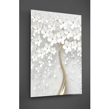 Beta Moda Hub 3 Boyutlu Çiçek Cam Tablo