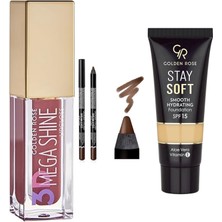 Golden Rose 3D Mega Shine Parlatıcı NO:109... +2 Parça Kozmetik Seti