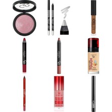 Golden Rose Baked Stardust No: 112 - Işıltılı Allık... +8 Parça Kozmetik Seti