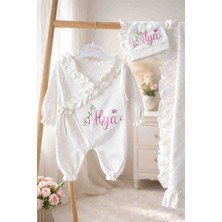 Kişiye Özel Isimli Penye 3'lü Yenidoğan Takım