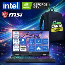 MSI Msı Cyborg 15 / RTX5060 8gb 55W / I5-13420H / 16GB DDR5-5200 Ram / 512GB Nvme SSD Gen4 / 15.6 Inç 144Hz Fhd IPS / Rgb Ultra Gaming Laptop