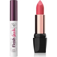 Golden Rose Flash Lash Mascara No:09 Deep Plum - Maskara... +1 Parça Kozmetik Seti