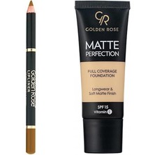Golden Rose Lipliner NO:211 - Ruj... +1 Parça Kozmetik Seti