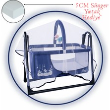 Chubby Baby Candy Sepet Beşik Anne Yanı Portatif Beşik 5 CM Sünger Yatak