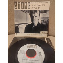 Plakperest Stıng - If You Love Somebody Set Them Free 1985 Japonya Basım 45LIK Plak 2.el