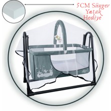 Chubby Baby Candy Sepet Beşik Anne Yanı Portatif Beşik 5 CM Sünger Yatak