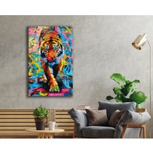 Beta Moda Hub Rengarenk Renkli Kaplan Cam Tablo, Temperli ve Rodajlı Dayanıklı Kırılmaz Cam