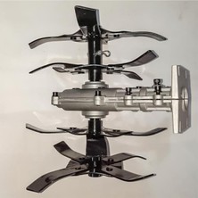 Normadia 26 mm Tırpan Çapalama Aparatı, 9 Diş, Bahçe Işleri Için Ideal