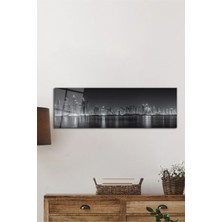 Beta Moda Hub Şehir ve Işıkları Panoramik Cam Tablo, Temperli ve Rodajlı Dayanıklı Cam