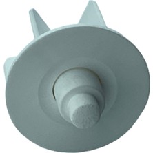 MorPerde 38 lik Stor Perde Jumbo Mekanizma Şeffaf Yaylı Pimli Beyaz Plastik Boru Sonu Tıpası