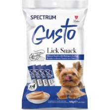 Indispensablely Spectrum Karidesli ve Deniz Taraklı Sıvı Yetişkin Köpek Ödül Maması 1 Adet 4X15 gr