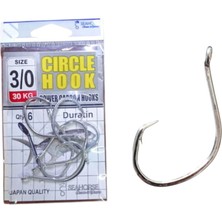 Sea Horse Circle Power Carbon Hooks Oty:6 No:3/0