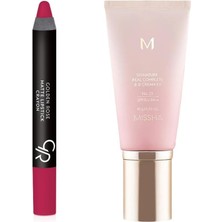 Golden Rose Matte Lipstick Crayon No:16... +1 Parça Kozmetik Seti