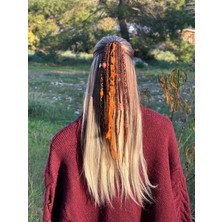 Örük Evi Afrika Örgülü Rasta Saç Tokası – El Yapımı Bohem Etnik Aksesuar