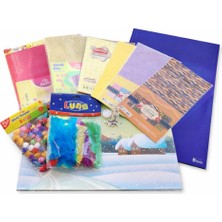 IQ Becerikli Çocuklar El Işi Faaliyet Seti - Çizin Kesin Yapıştırın