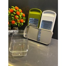 Hazneli Paslanmaz Bıçaklı 3'lü Rende Seti