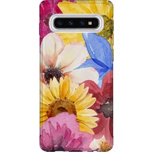 Lelia Samsung Galaxy S10 Uyumlu Baskılı Şeffaf Telefon Kılıfı | Koleksiyon: Floraluxe Botanica