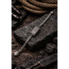 Yantra Silver 925 Ayar Uzak Şehir Cihan Albora Gümüş Erkek Bileklik