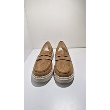 Noliva Kadın Siyah Süet Loafer Günlük Düz Taban Maskülen Ayakkabı