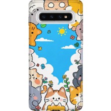 Lelia Samsung Galaxy S10 Uyumlu Baskılı Şeffaf Telefon Kılıfı | Koleksiyon: Kawaiimilk Dreamies