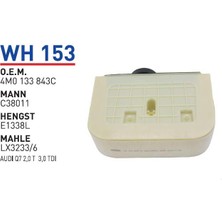 Wunder Filter Audı Q7 2.0, 3.0 Tdı Uyumlu Hava Filtresi Wh 153