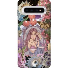 Lelia Samsung Galaxy S10 Uyumlu Baskılı Şeffaf Telefon Kılıfı | Koleksiyon: Zodiacmuse Celestia