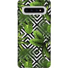 Lelia Samsung Galaxy S10 Uyumlu Baskılı Şeffaf Telefon Kılıfı | Koleksiyon: Floraluxe Botanica