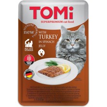 Storozde Tomi Kedi Hindi & Ispanak Tahılsız Pouch Mama 100GR (Pate)