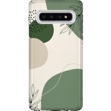 Lelia Samsung Galaxy S10 Uyumlu Baskılı Şeffaf Telefon Kılıfı | Koleksiyon: Oneline Essence