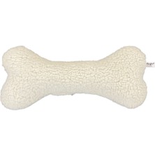 Storozde Pet Comfort Peluş Kemik Köpek Oyuncağı Ekru 32CM