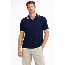 Cazador Erkek Polo Yaka Triko Tshirt 34125 Lacivert