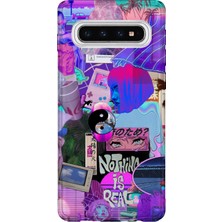 Lelia Samsung Galaxy S10 Uyumlu Baskılı Şeffaf Telefon Kılıfı | Koleksiyon: Neondream District