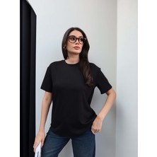 Esra Helvacı Bisiklet Yaka Modal Tshirt