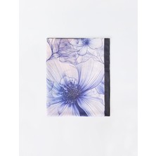 Jimmy Key Pembe Çiçek Desenli Dokuma Şal