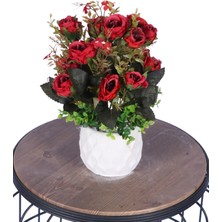 Yapay Çiçek Sitesi Beton Saksıda Yapay Çiçekli Tanzimler Model 19