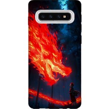 Lelia Samsung Galaxy S10 Uyumlu Baskılı Şeffaf Telefon Kılıfı | Koleksiyon: Animesoul Sketchbook