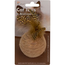 Storozde Eastland Hasır Tüylü Çıngıraklı Top-Çap 6cm