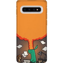 Lelia Samsung Galaxy S10 Uyumlu Baskılı Şeffaf Telefon Kılıfı | Koleksiyon: Memecraft Studio