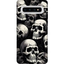 Lelia Samsung Galaxy S10 Uyumlu Baskılı Şeffaf Telefon Kılıfı | Koleksiyon: Darkforce Dominion