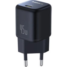Baseus Picogo Gan 1c 45W Hızlı Şarj Cihazı Siyah