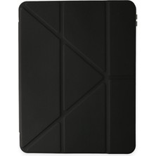 Arabulalaca Ipad Air 8 ve 9. Nesillere Uygun Kalem Bölmeli Stantlı Siyah Renk Kapaklı Kılıf